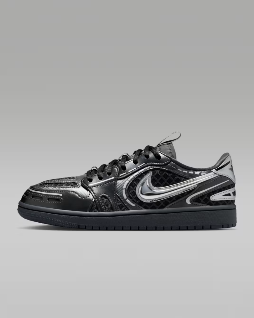 Air Jordan 1 Low Method of Make ‘Black / Metallic Silver’ .97 Free Shipping