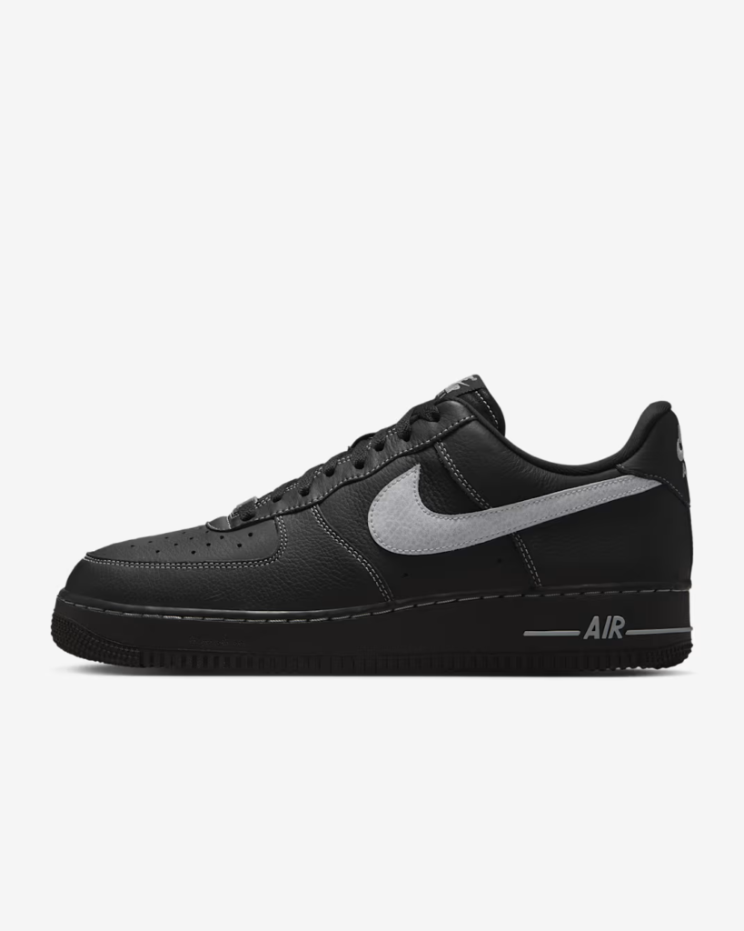 Nike Air Force 1 ’07 LV8 ‘Black / Wolf Grey’ .72 Free Shipping