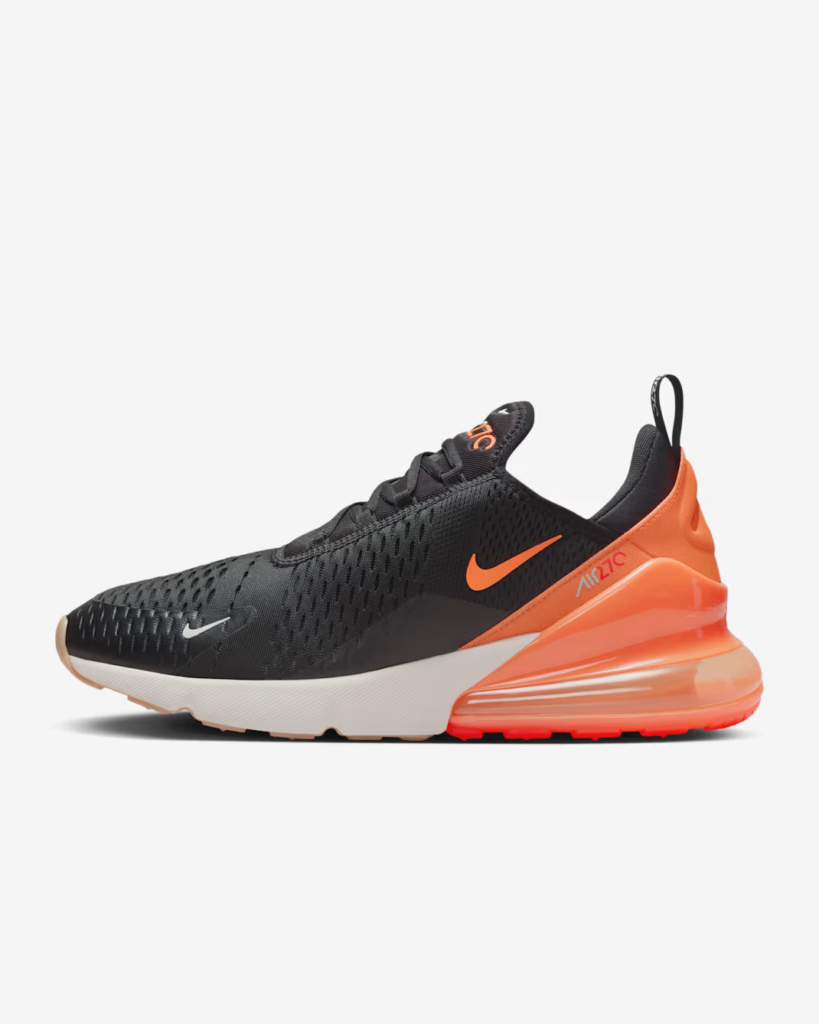 Nike Air Max 270 ‘Black / Bright Crimson’ .72 Free Shipping