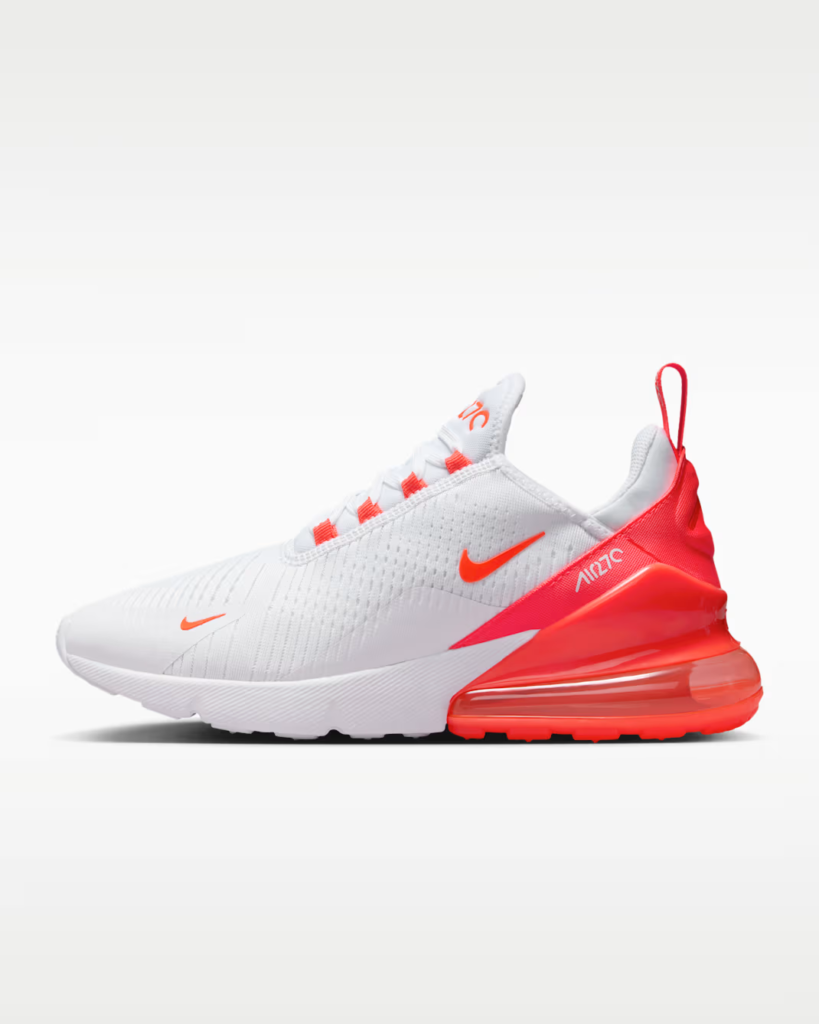 Women’s Nike Air Max 270 ‘White / Bright Crimson’ 6.97 Free Shipping