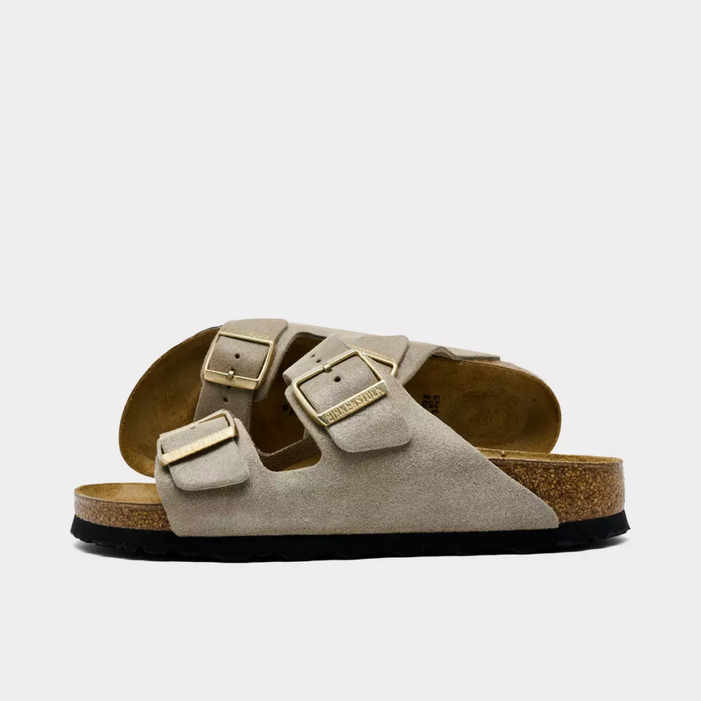 Women’s Birkenstock Arizona Birkibuc Sandals ‘Taupe’ .00 Free Shipping