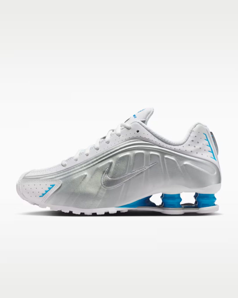 Women’s Nike Shox R4 ‘Blue Hero / Metallic Silver’ .17 Free Shipping