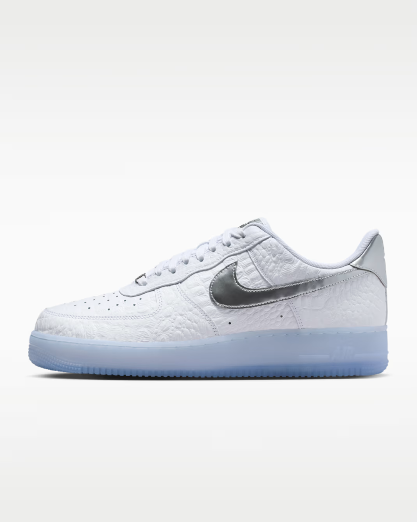 Nike Air Force 1 ’07 Croc ‘White / Chrome’