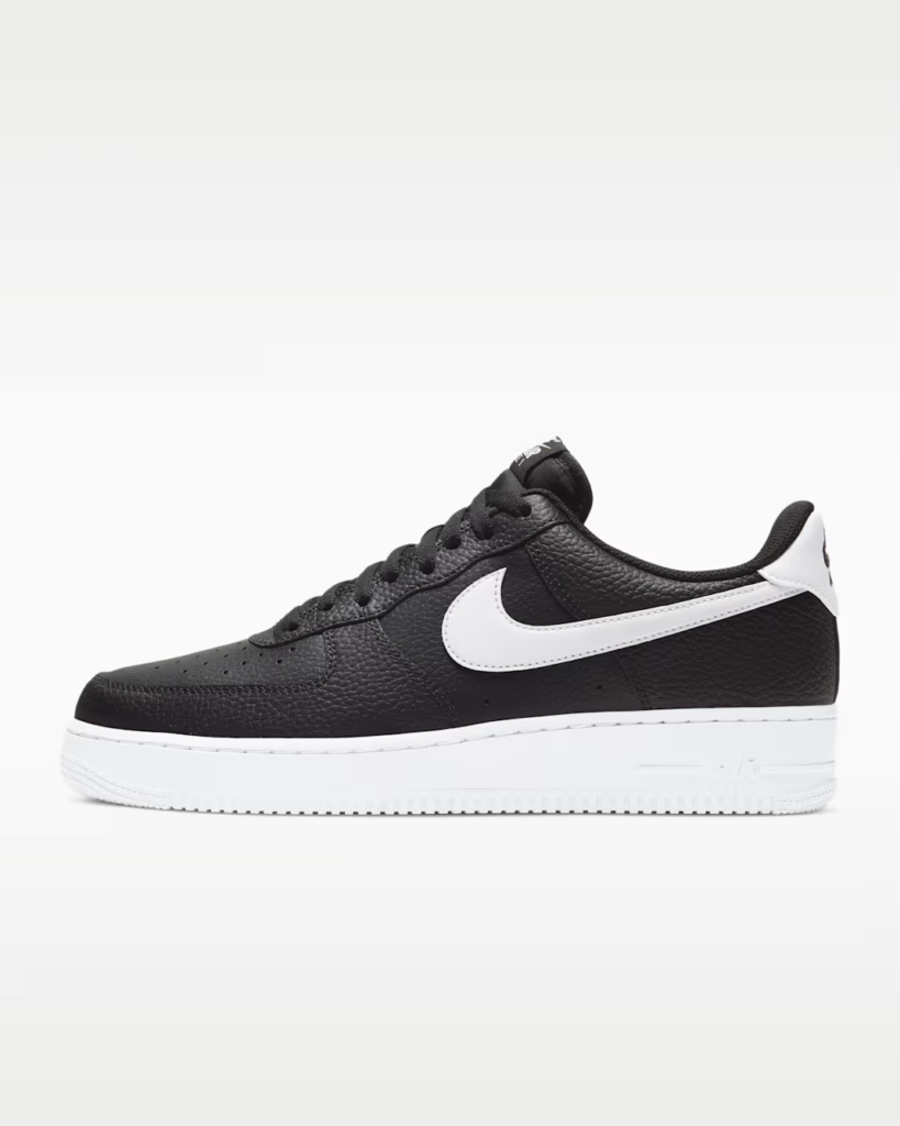 Nike Air Force 1 ’07 ‘Black / White’ .77 Free Shipping