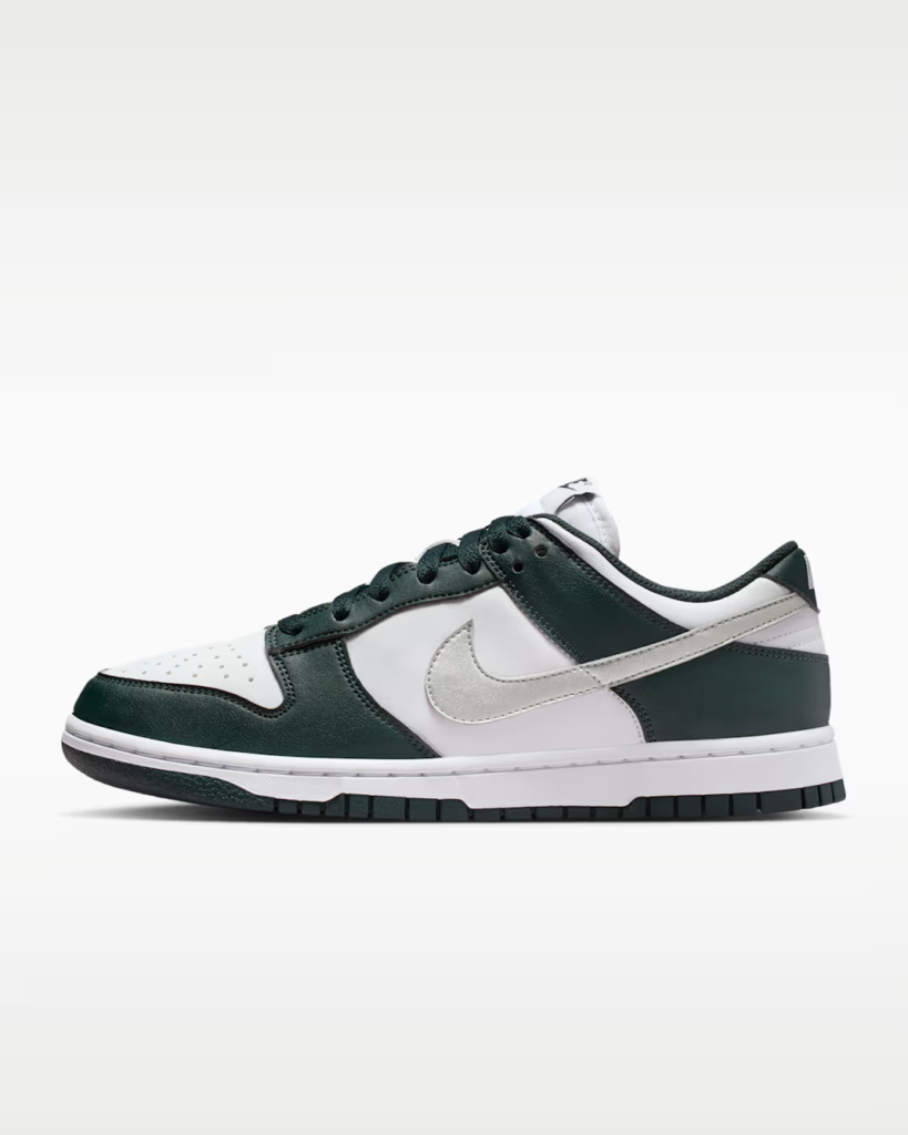 Women’s Nike Dunk Low ‘Seaweed / Metallic Silver’ .00