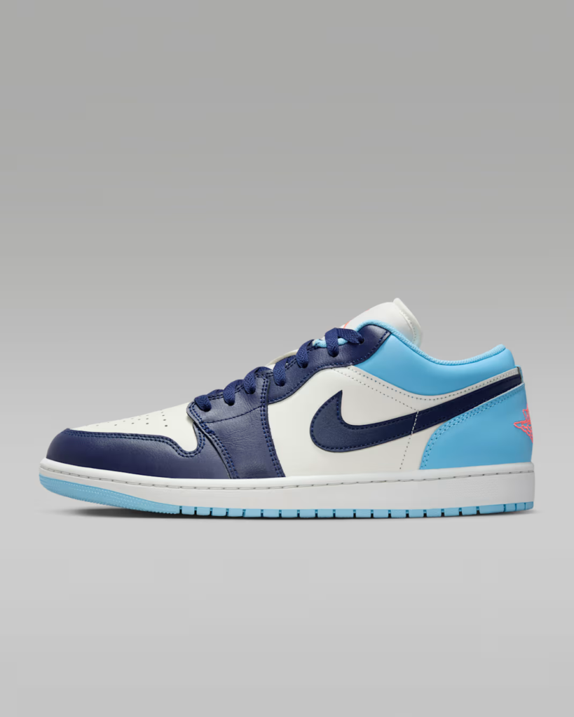 Air Jordan Retro 1 Low ‘Blue Chill / Hot Lava’ $64.00