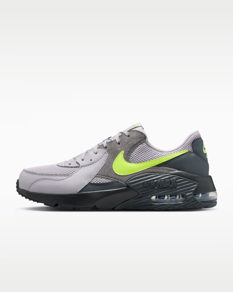 Nike Air Max Excee ‘Grey / Neon Yellow’ .37 Free Shipping