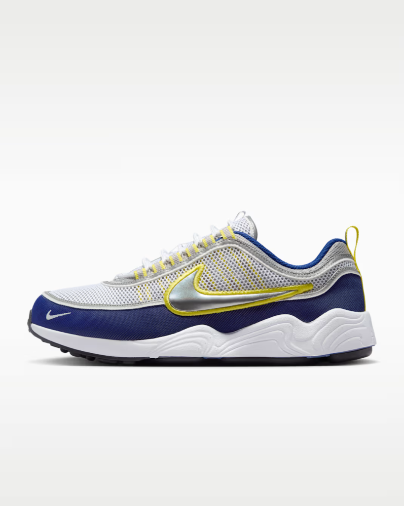 Nike Air Zoom Spiridon SP ‘White / Metallic Silver / Blue’ 6.97 Free Shipping