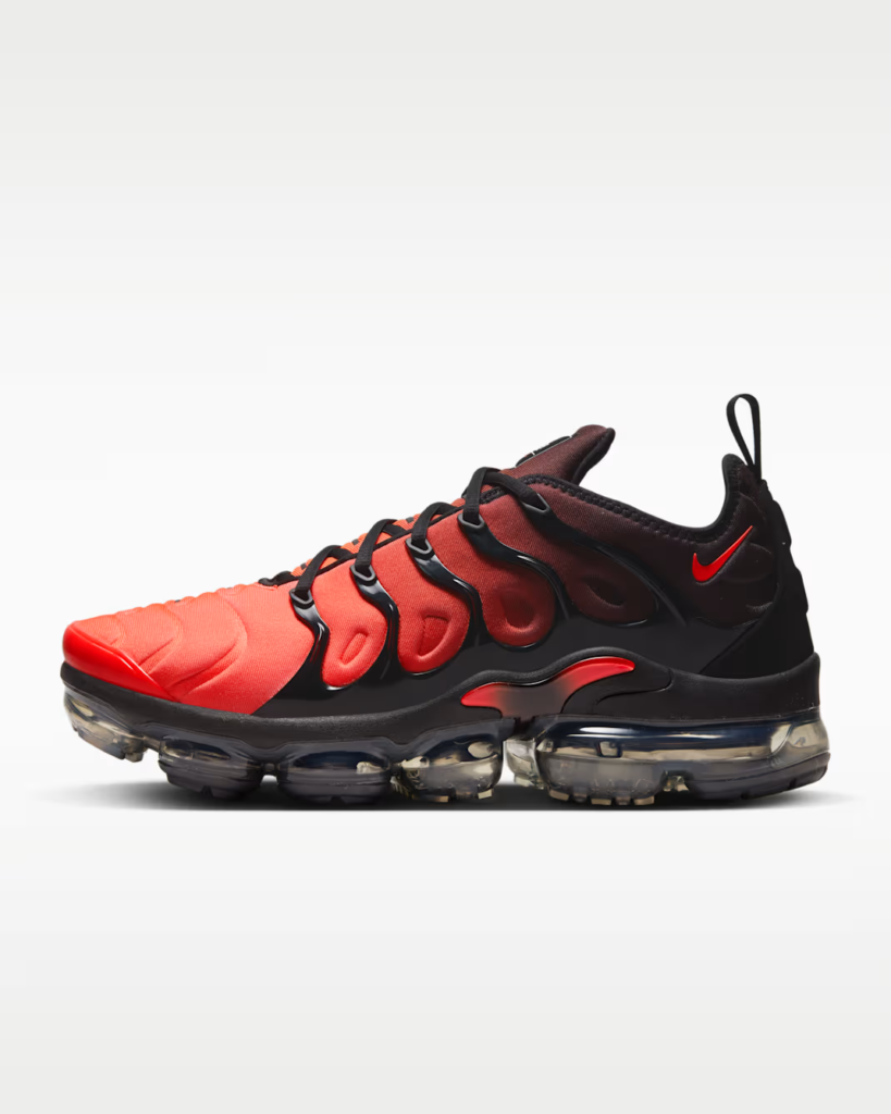 Nike Air VaporMax Plus ‘Black / Bright Crimson’ 6.00 Free Shipping