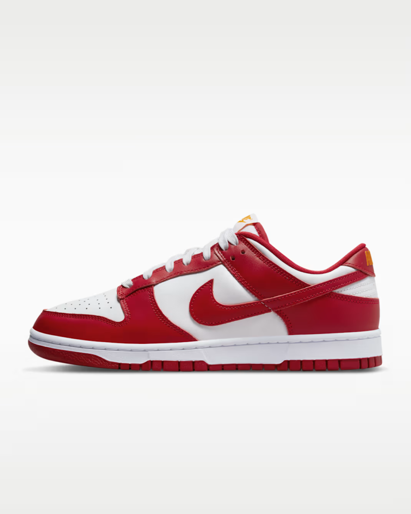 Nike Dunk Low Retro ‘Gym Red / White’ .57 Free Shipping
