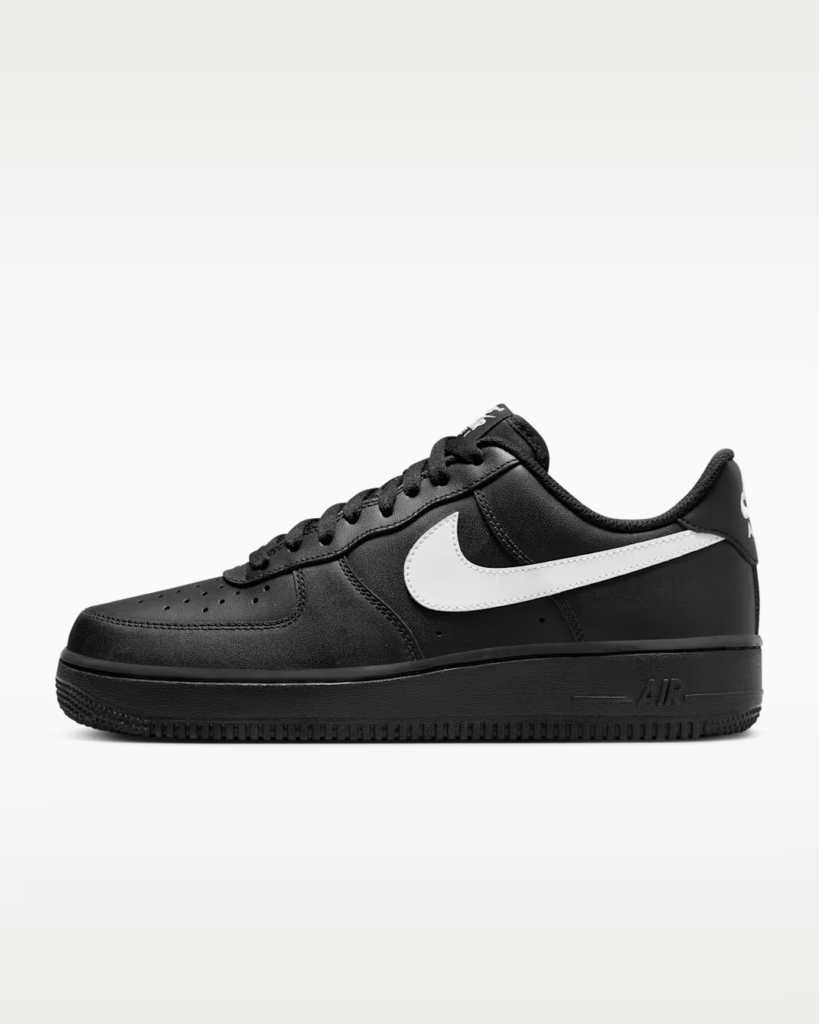 Nike Air Force 1 ’07 ‘Black / White’ .00 Free Shipping