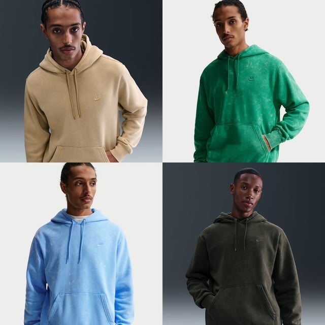 Nike Sportswear Club Washed Fleece Hoodie .57