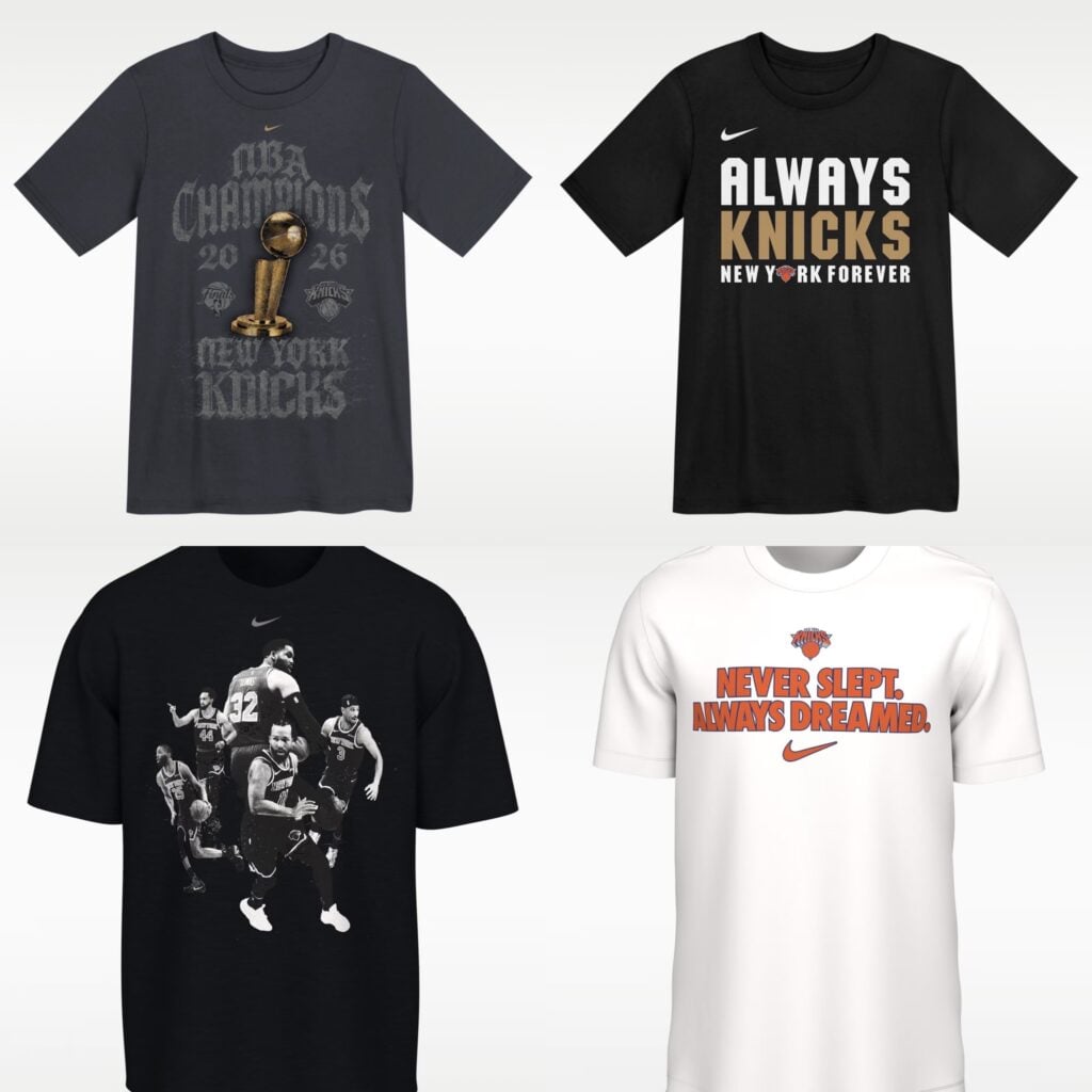 New York Knicks 2025-26 Champions T-Shirts