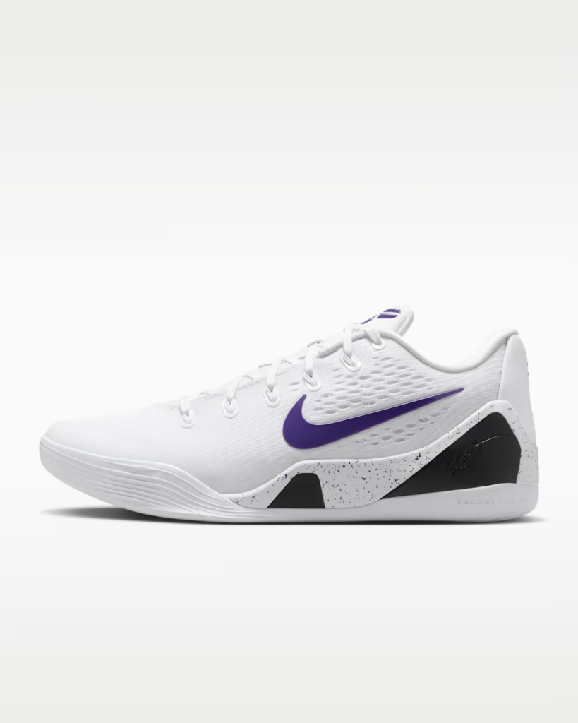 Nike Kobe IX Elite Low EM Protro ‘White / Court Purple’ 5.57 Free Shipping