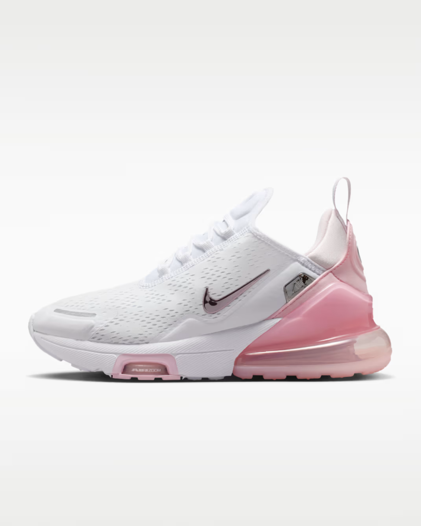 Women’s Nike Air Max 270 Premium ‘White / Pink Foam’ 5.97 Free Shipping