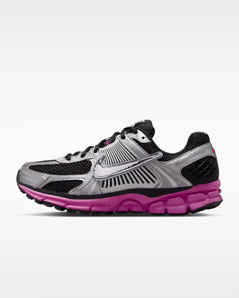Women’s Nike Zoom Vomero 5 ‘Off Noir / Fire Pink / Metallic Silver’