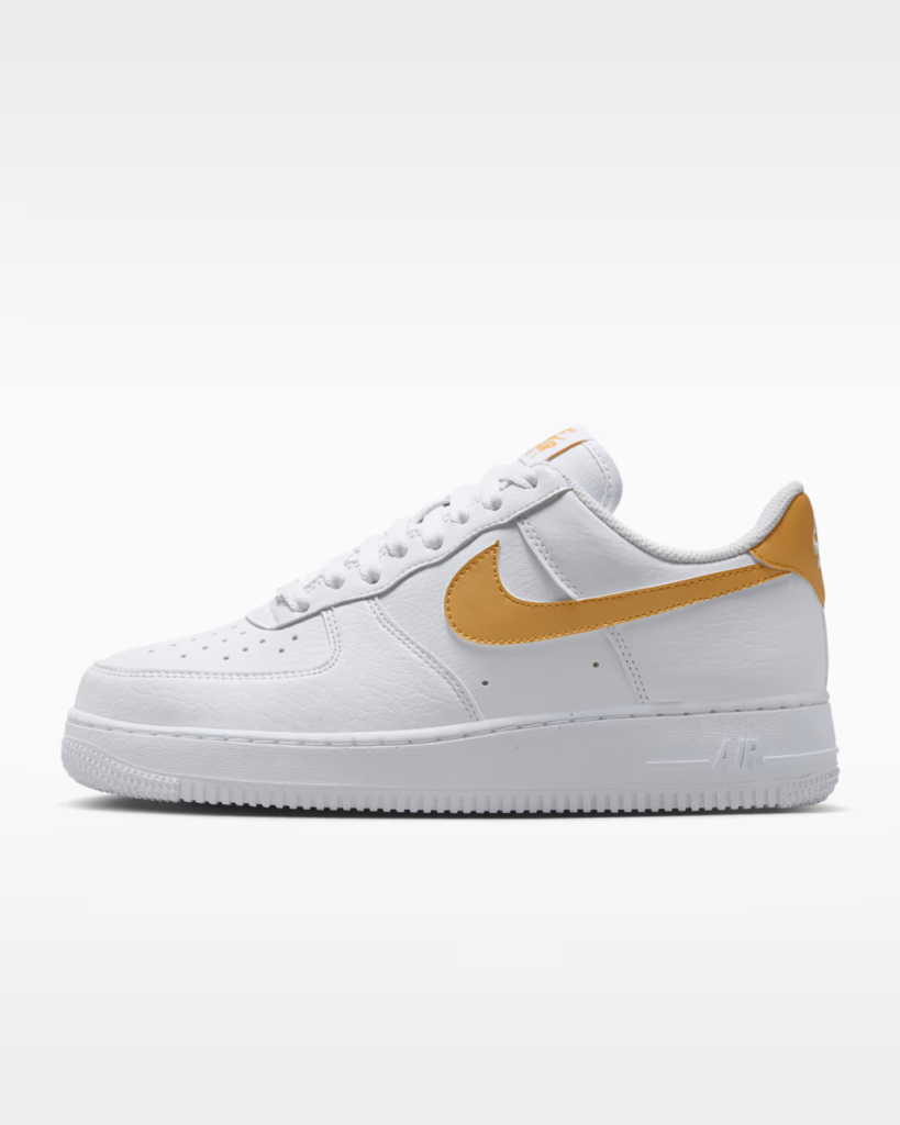 Women’s Nike Air Force 1 ’07 Next Nature ‘White / Metallic Gold’ .17 Free Shipping