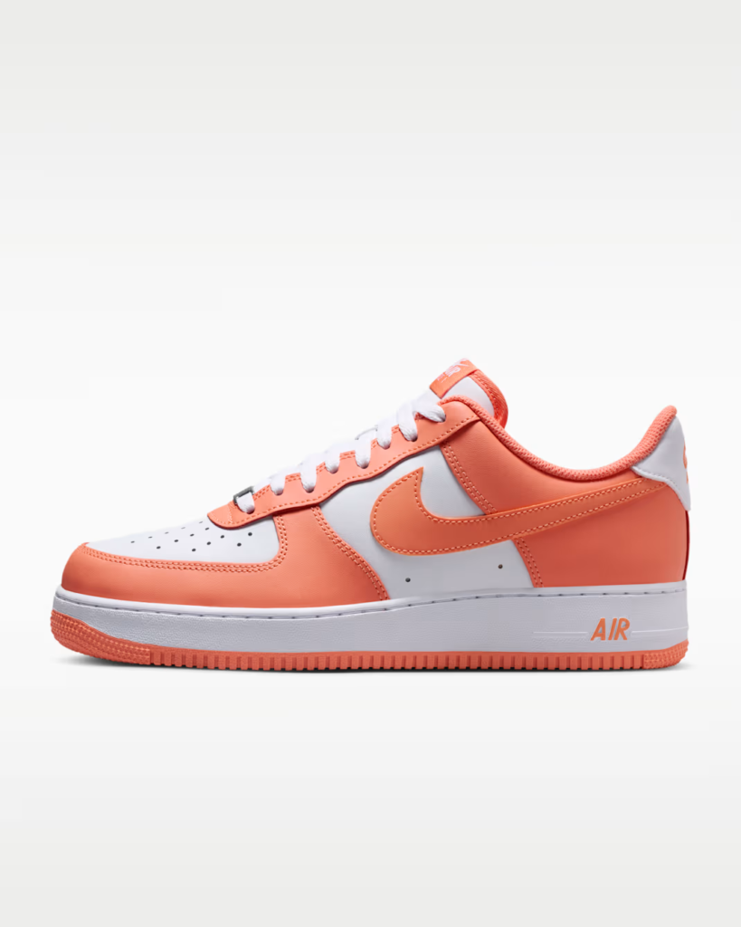 Nike Air Force 1 ’07 ‘White / Orange Frost’ .47 Free Shipping
