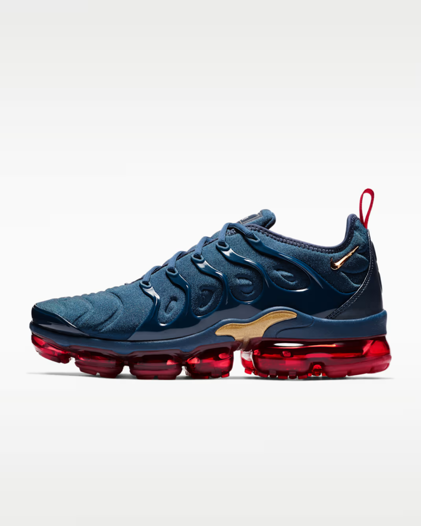 Nike Air VaporMax Plus ‘Midnight Navy / University Red / Metallic Gold’ 5.00 Free Shipping