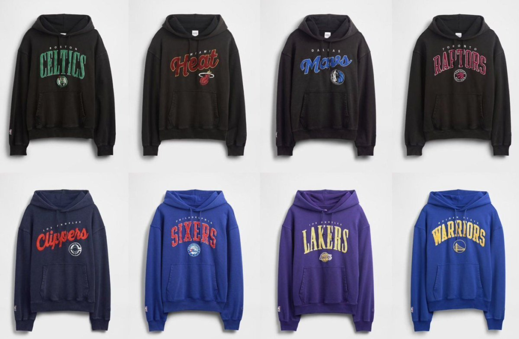 GAP Men’s X NBA Graphic Logo Hoodie Sweatshirt .59 Free Shipping