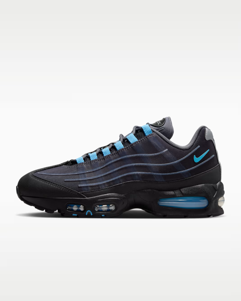 Nike Air Max 95 Big Bubble Tech ‘Black / University Blue’ 0.97 Free Shipping